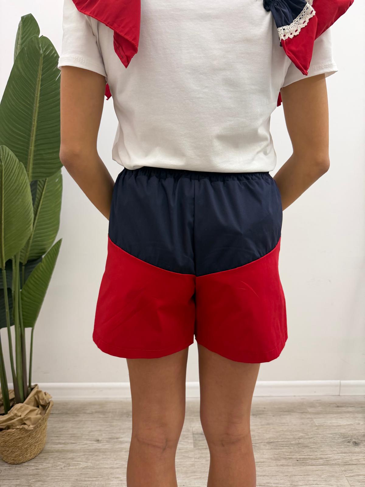 Susy Mix - Shorts Popeline Bicolor