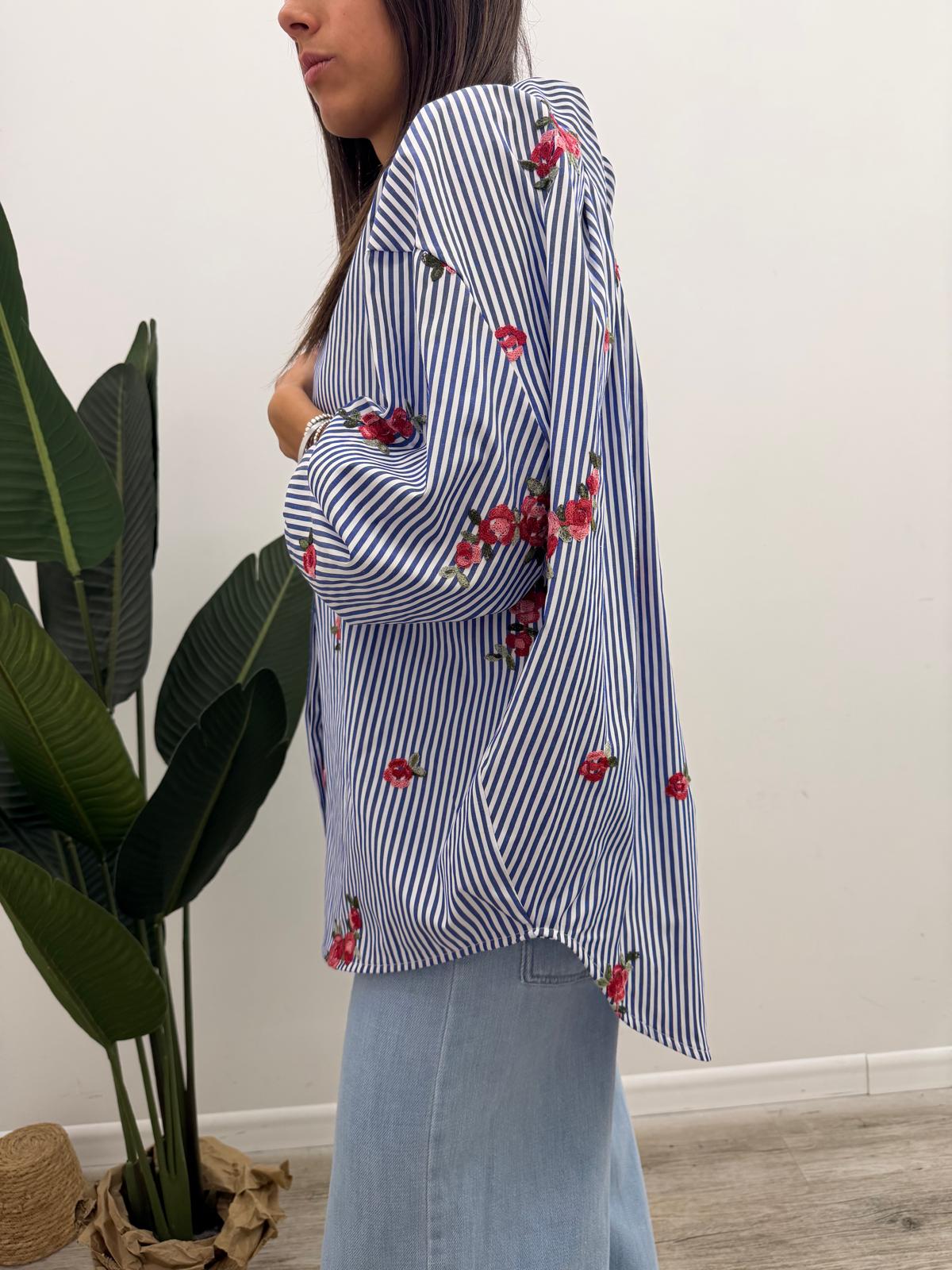 Kontatto - Camicia Righe Rose