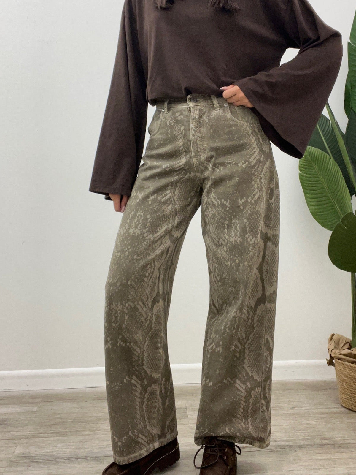 Haveone - Pantalone Bella Pitonato
