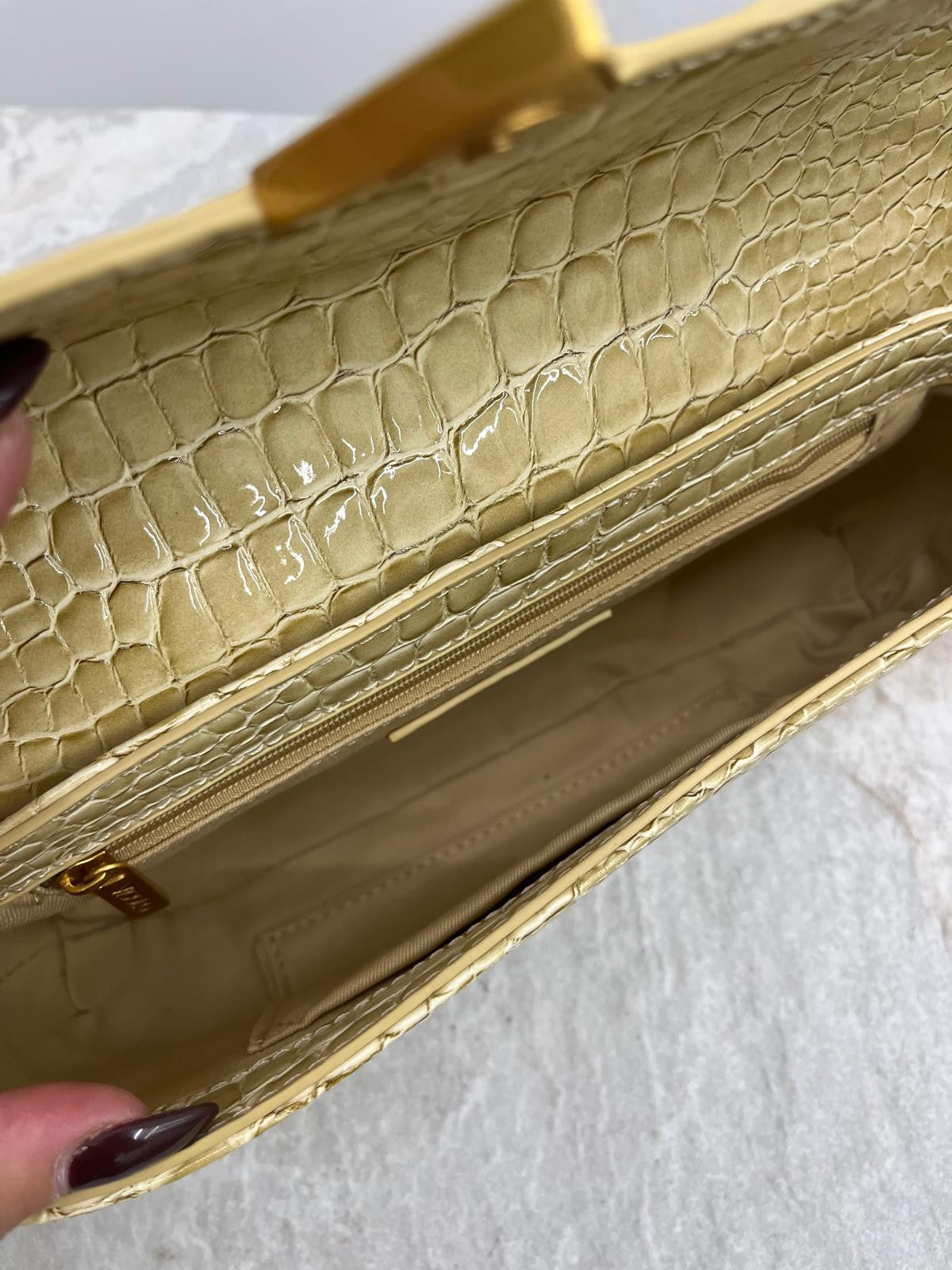 Vicolo - Borsa Pencil Croco