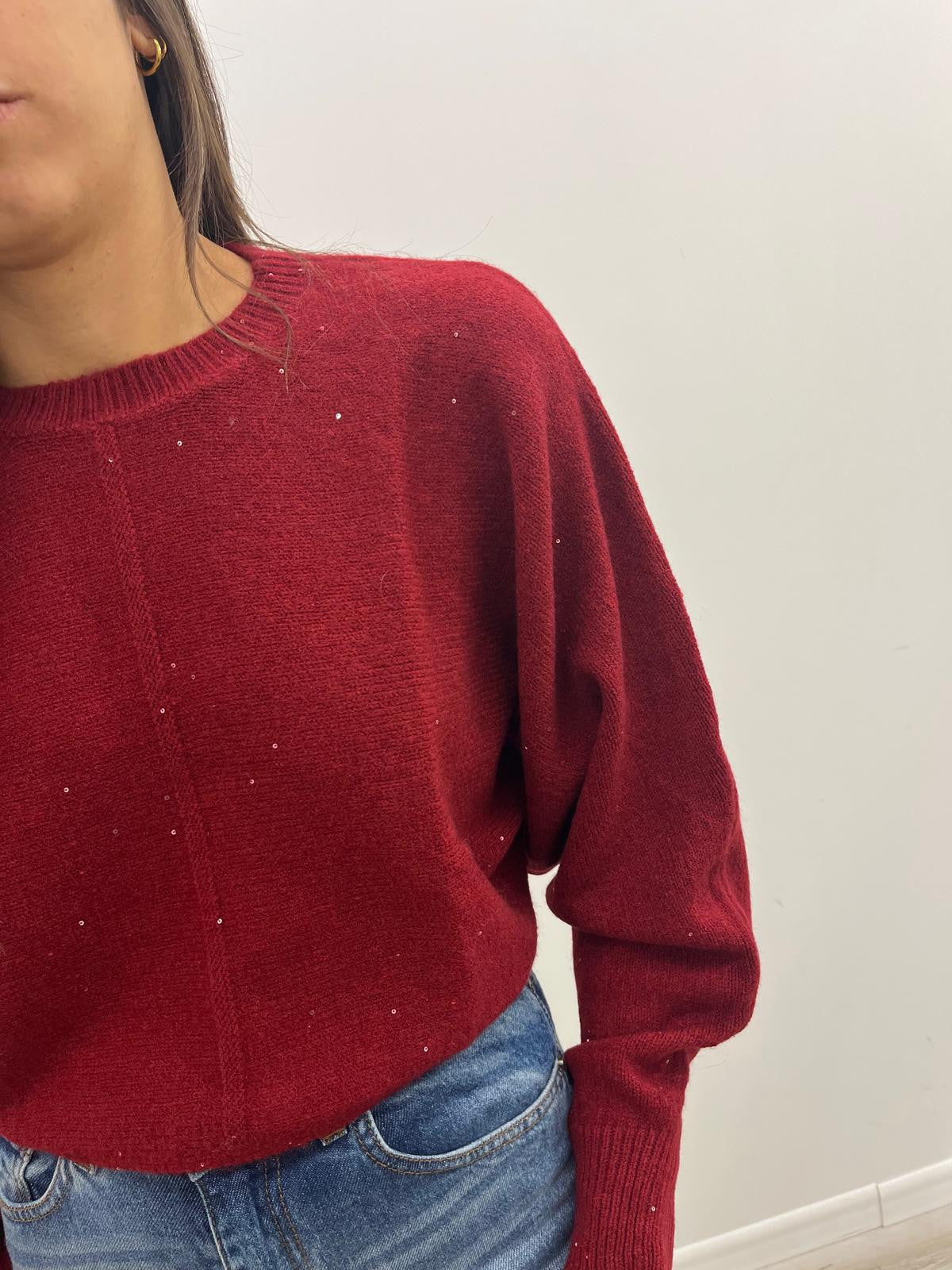 Haveone - Pull Paillettes Crop