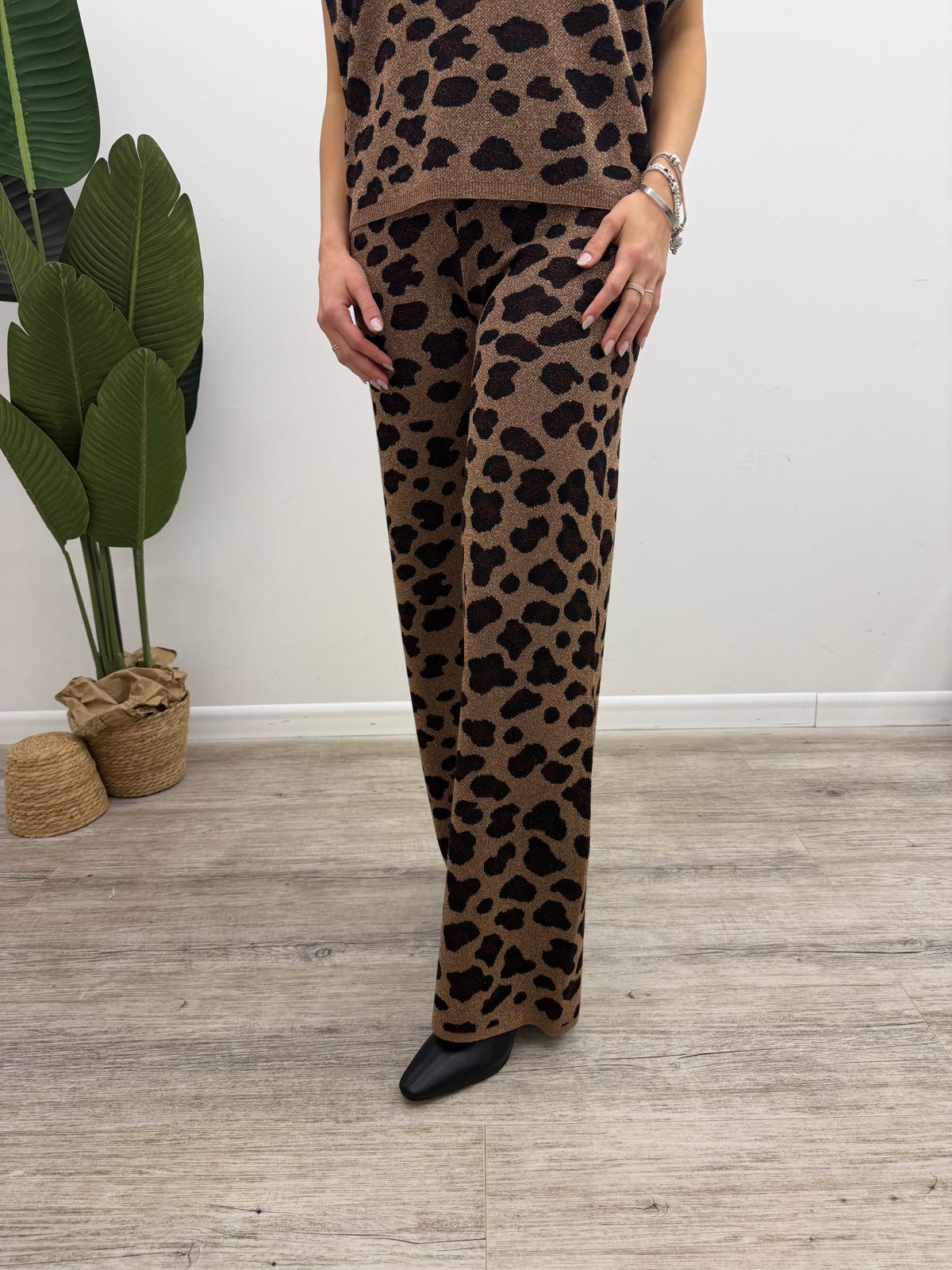 Kontatto - Pantalone Maculato Lurex
