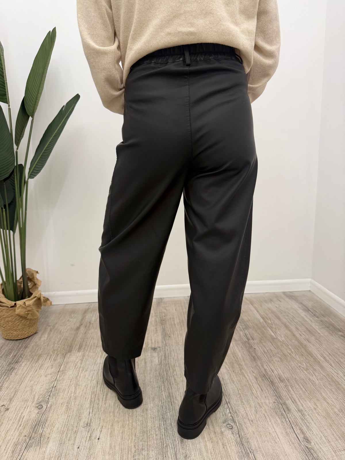Haveone - Pantalone Ecopelle Balloon