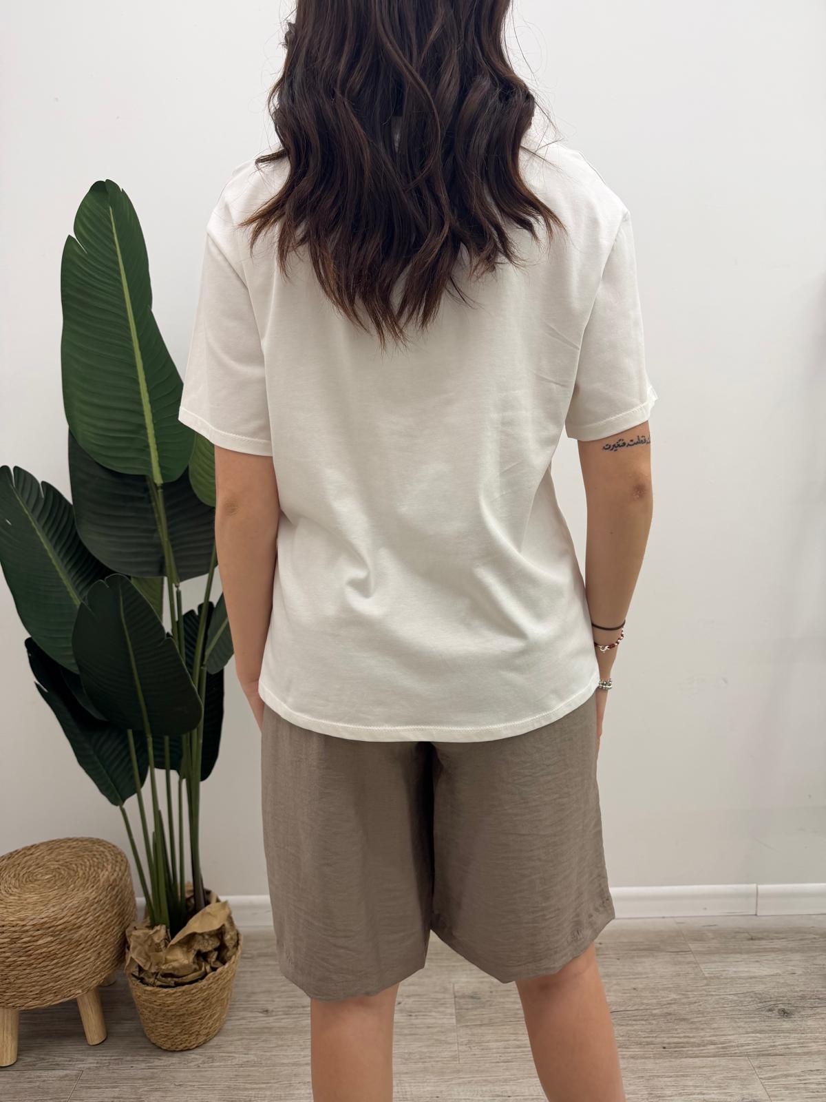Susy Mix - Tshirt Taschino Paillettes