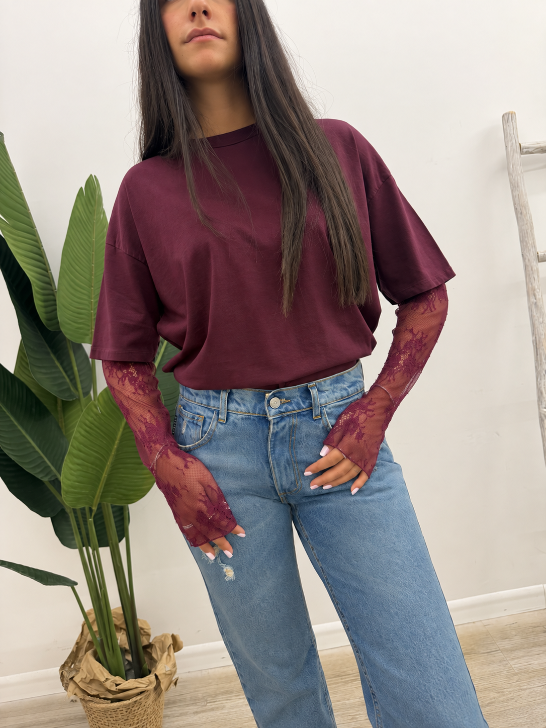 Susy Mix - Tshirt Manica Pizzo