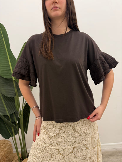 Vicolo - Tshirt Manica Sangallo