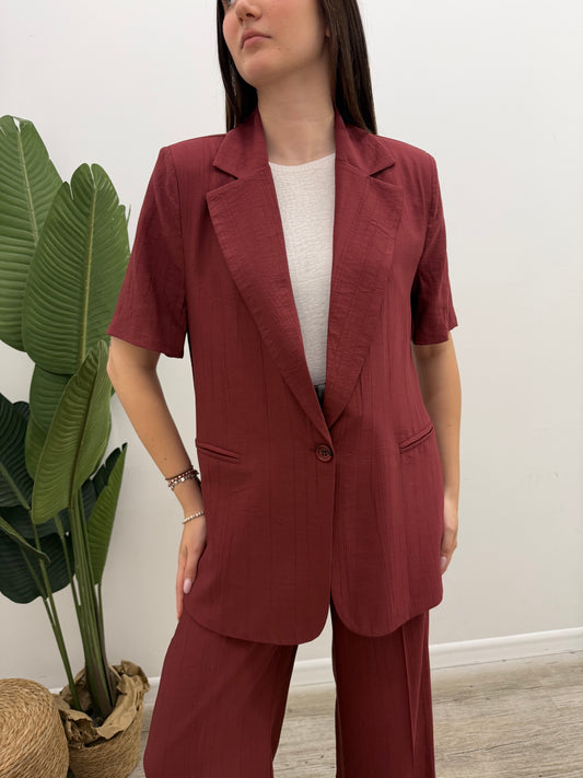 Haveone - Blazer Crinkle Manica Corta