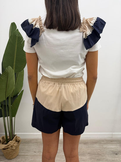 Susy Mix - Shorts Popeline Bicolor