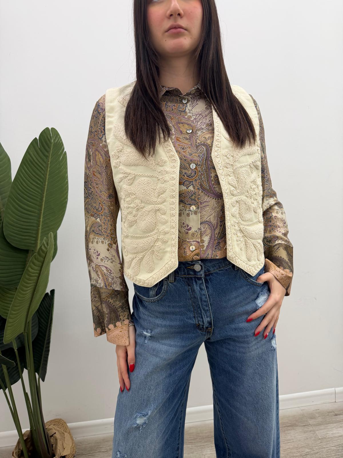 Susy Mix - Gilet Ricamo