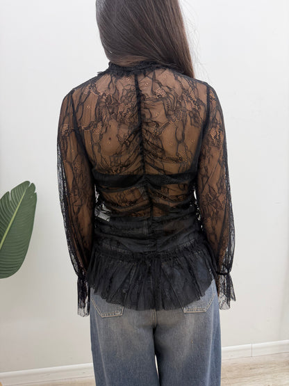Susy Mix - Blusa Pizzo Lupetto