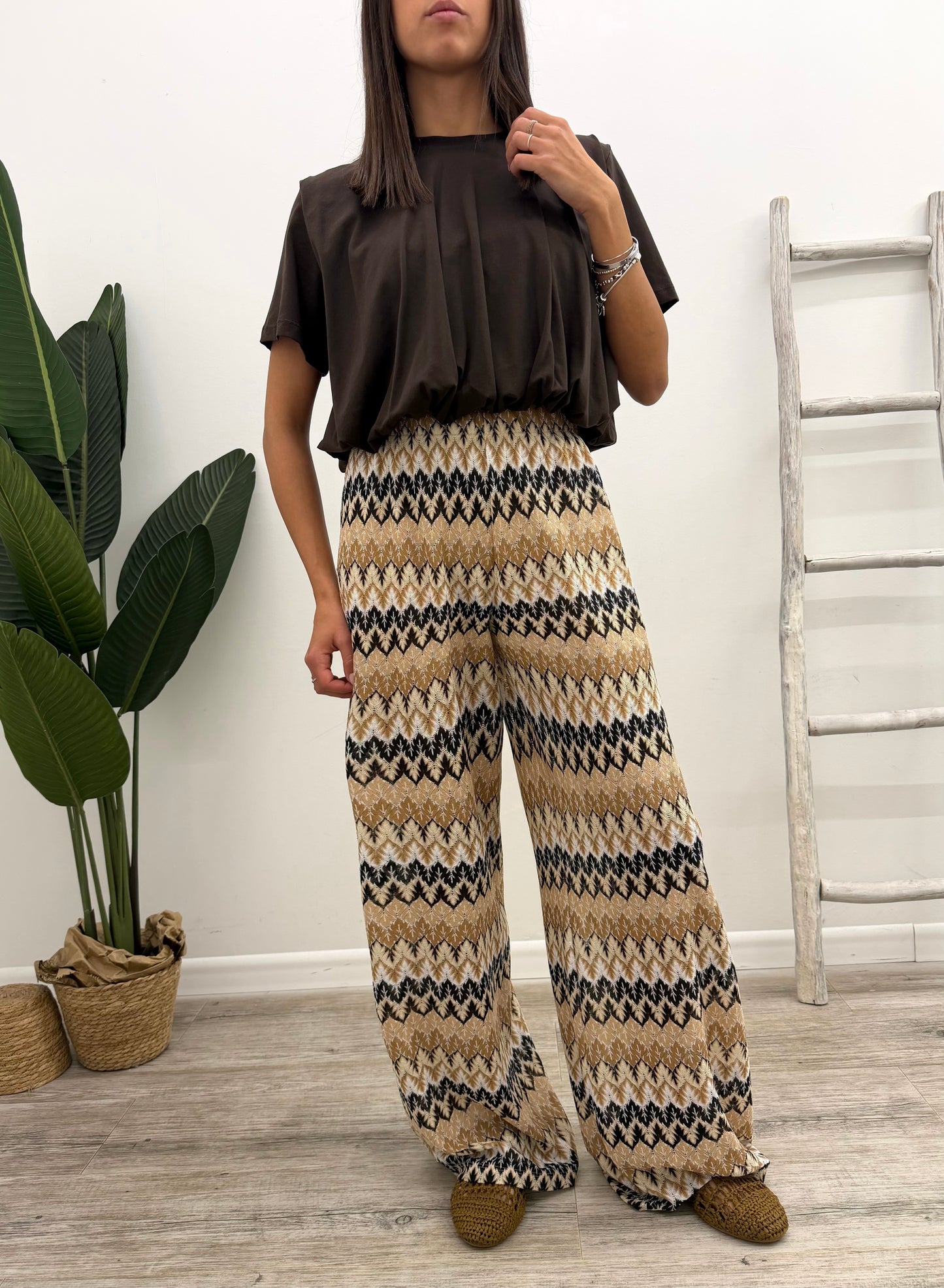 Vicolo - Pantalone Motivi Zig-Zag