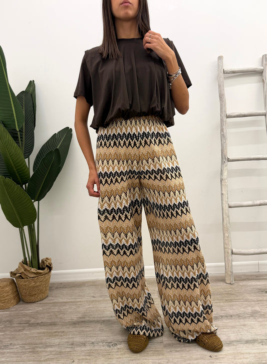Vicolo - Pantalone Motivi Zig-Zag