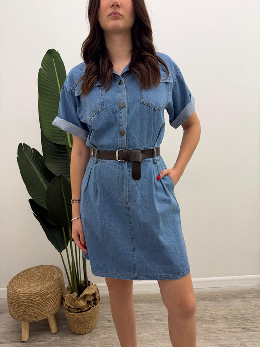 Susy Mix - Abito Denim Cintura