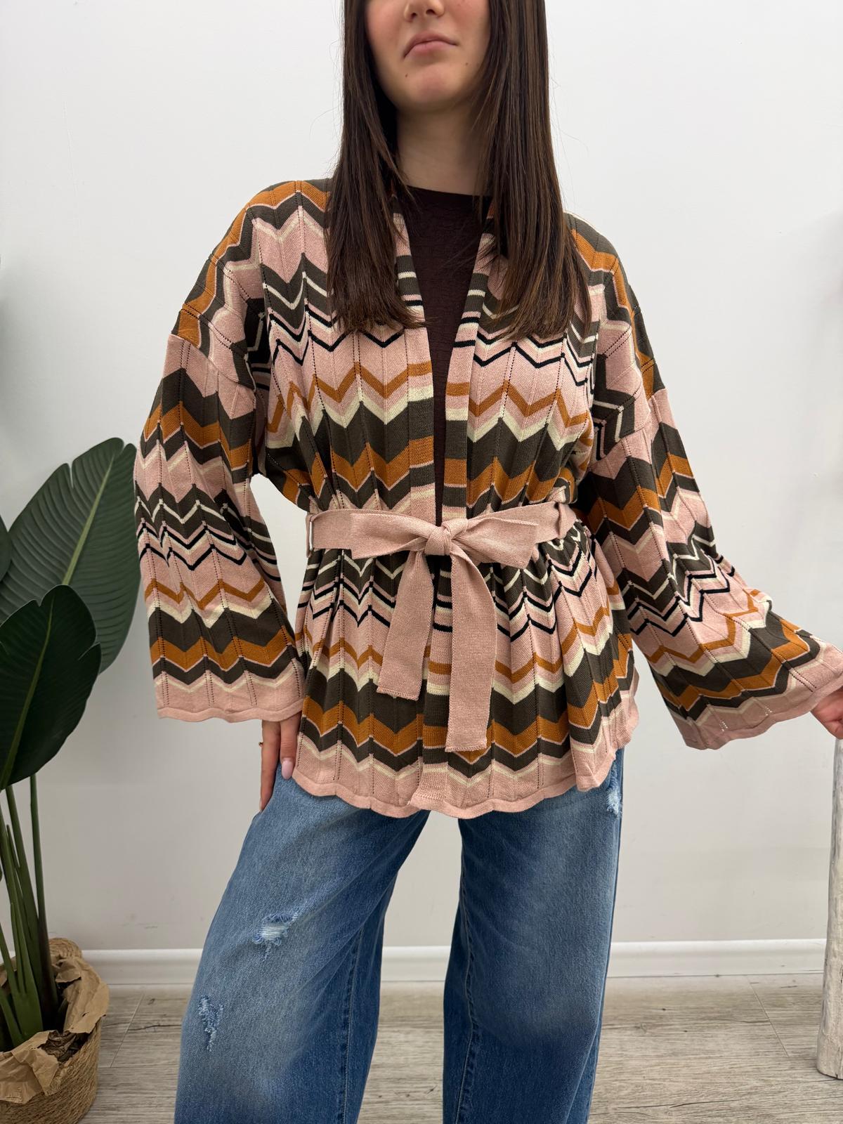 Vicolo - Cardigan Chevron