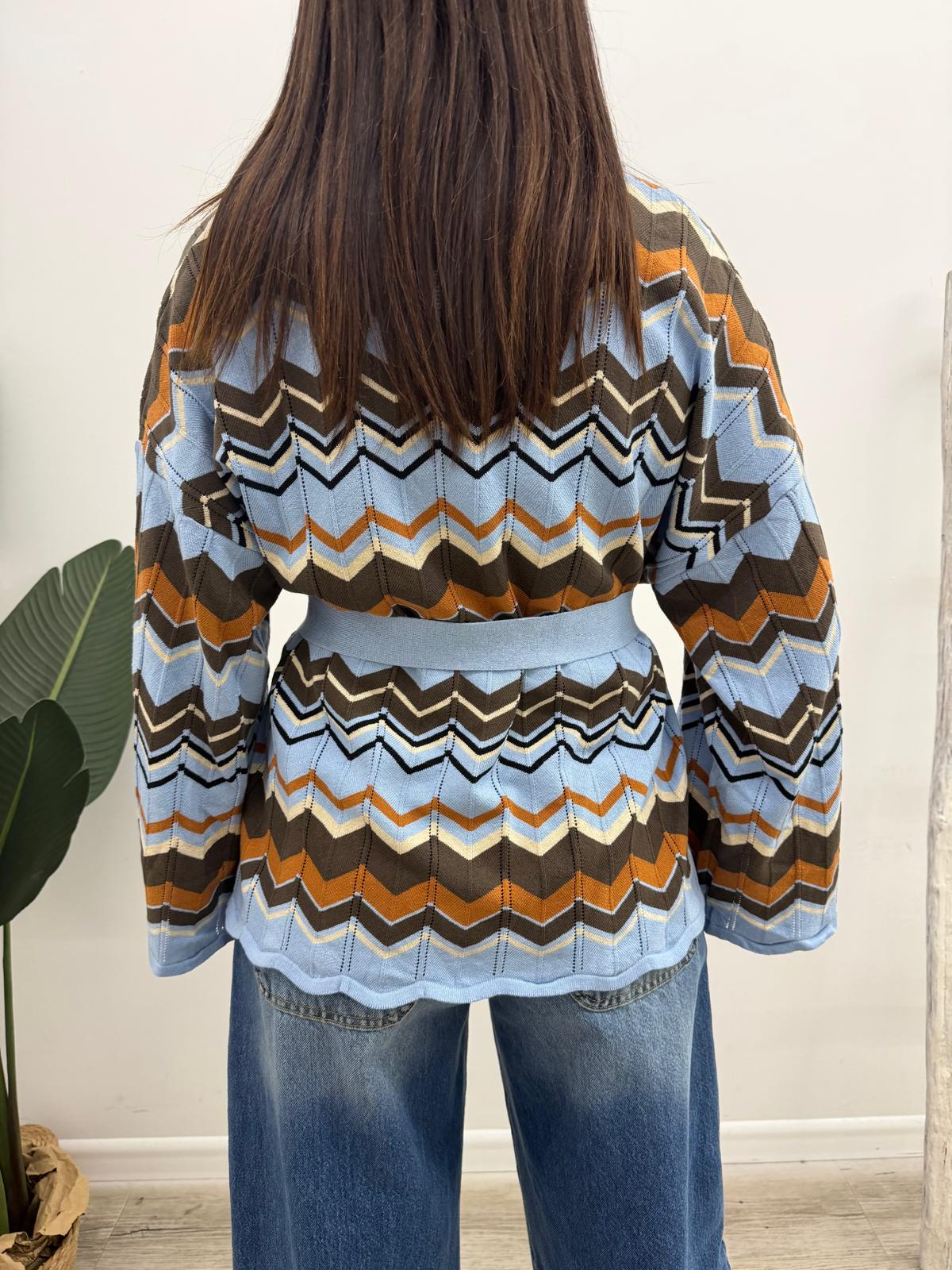 Vicolo - Cardigan Chevron