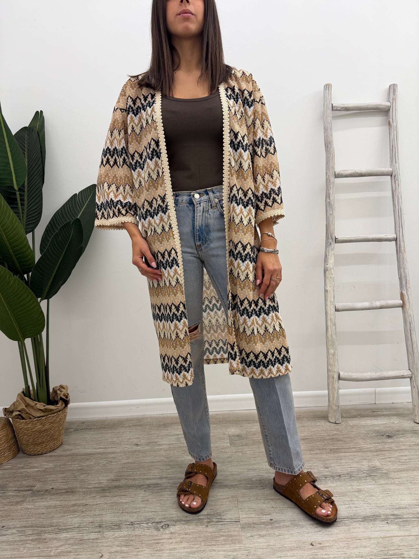 Vicolo - Cardigan Motivi Zig-Zag