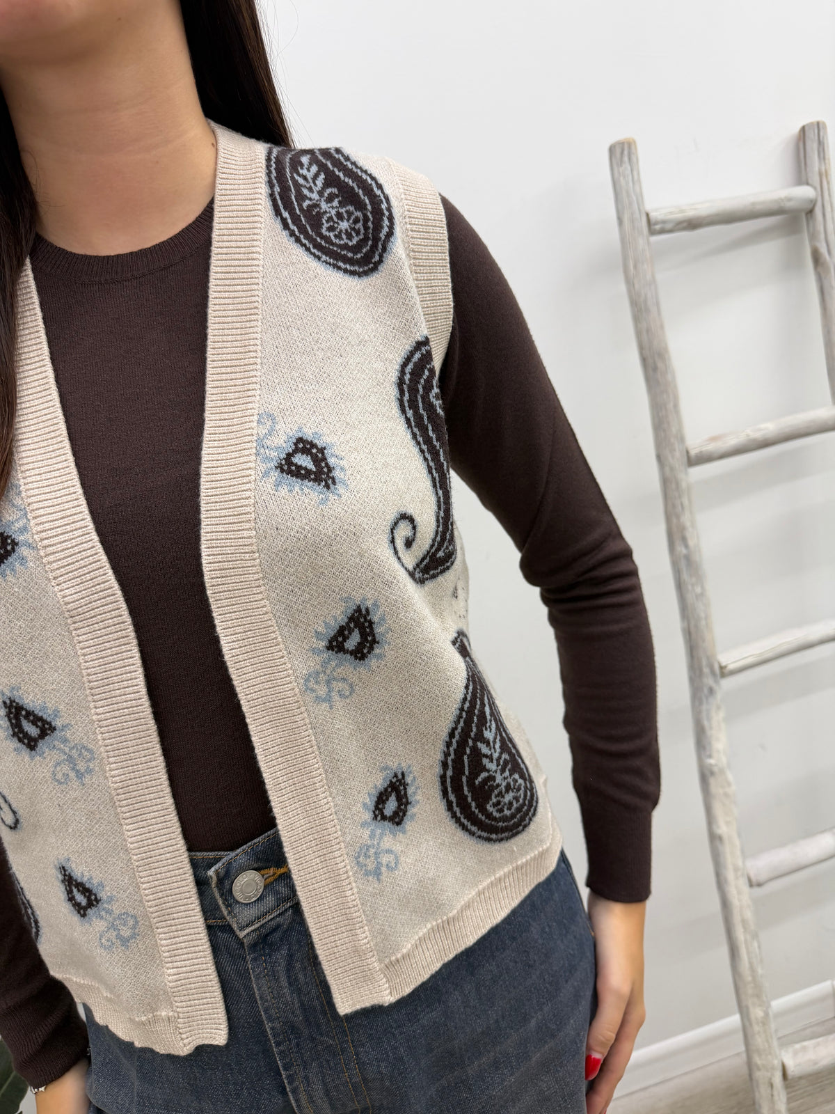 Vicolo - Gilet Paisley