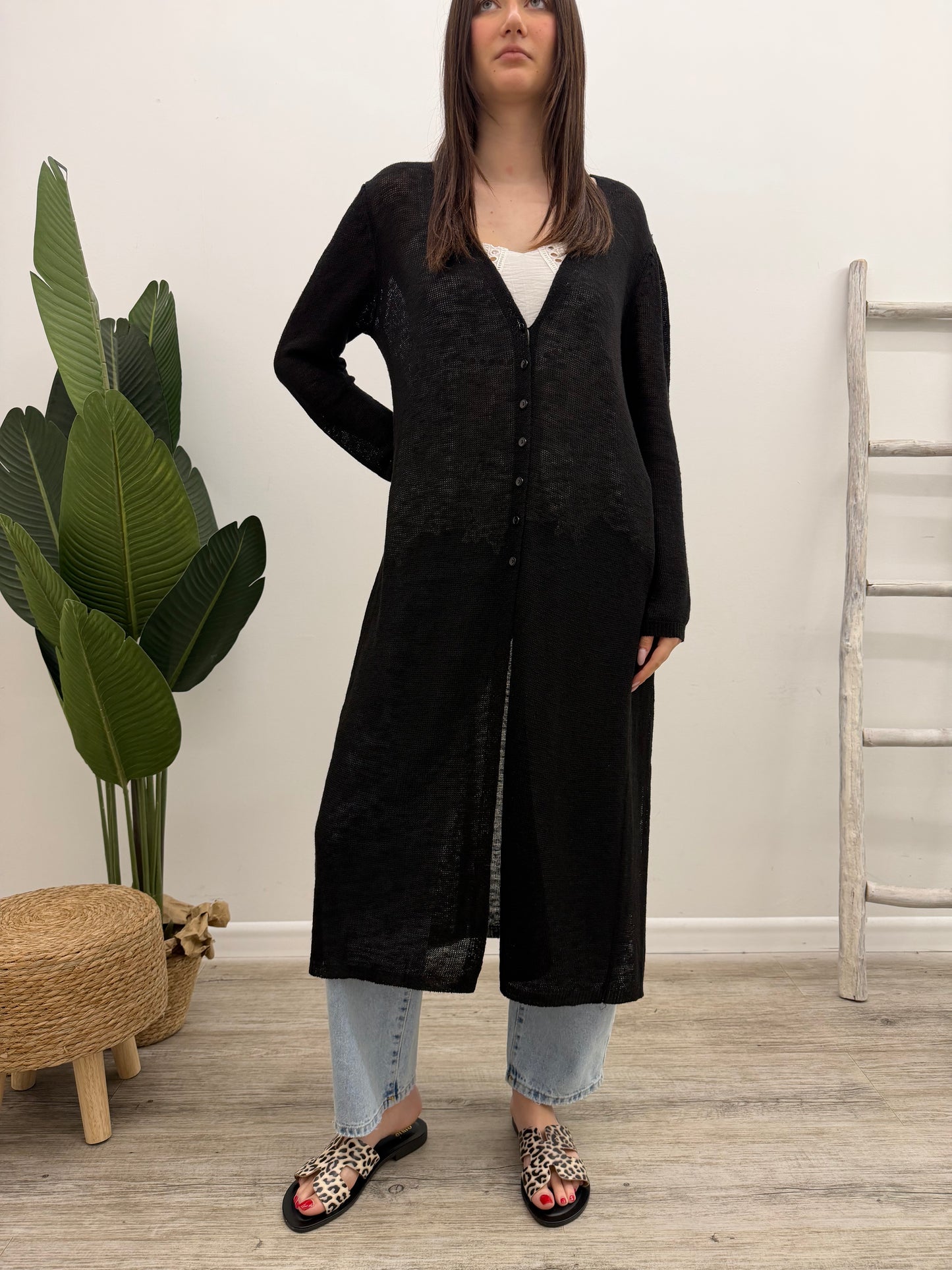 Vicolo - Cardigan Lungo Spacchi