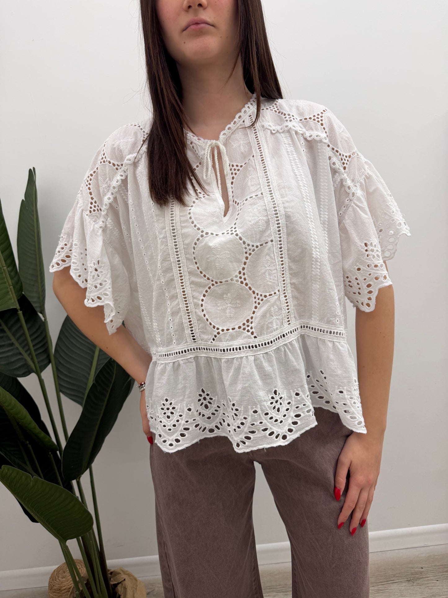 Haveone - Blusa Sangallo Volant