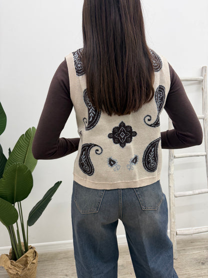 Vicolo - Gilet Paisley