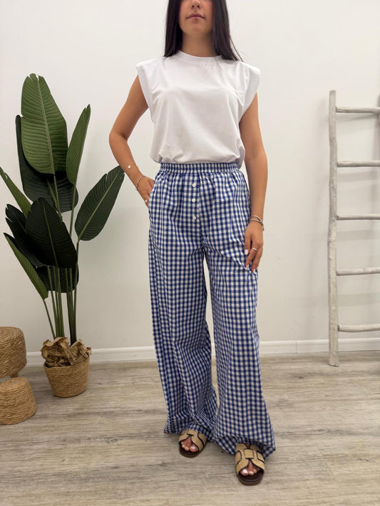 Vicolo - Pantalone Vichy Oceano