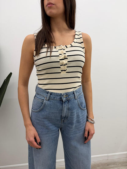 Haveone - Canotta Riga Bottoni