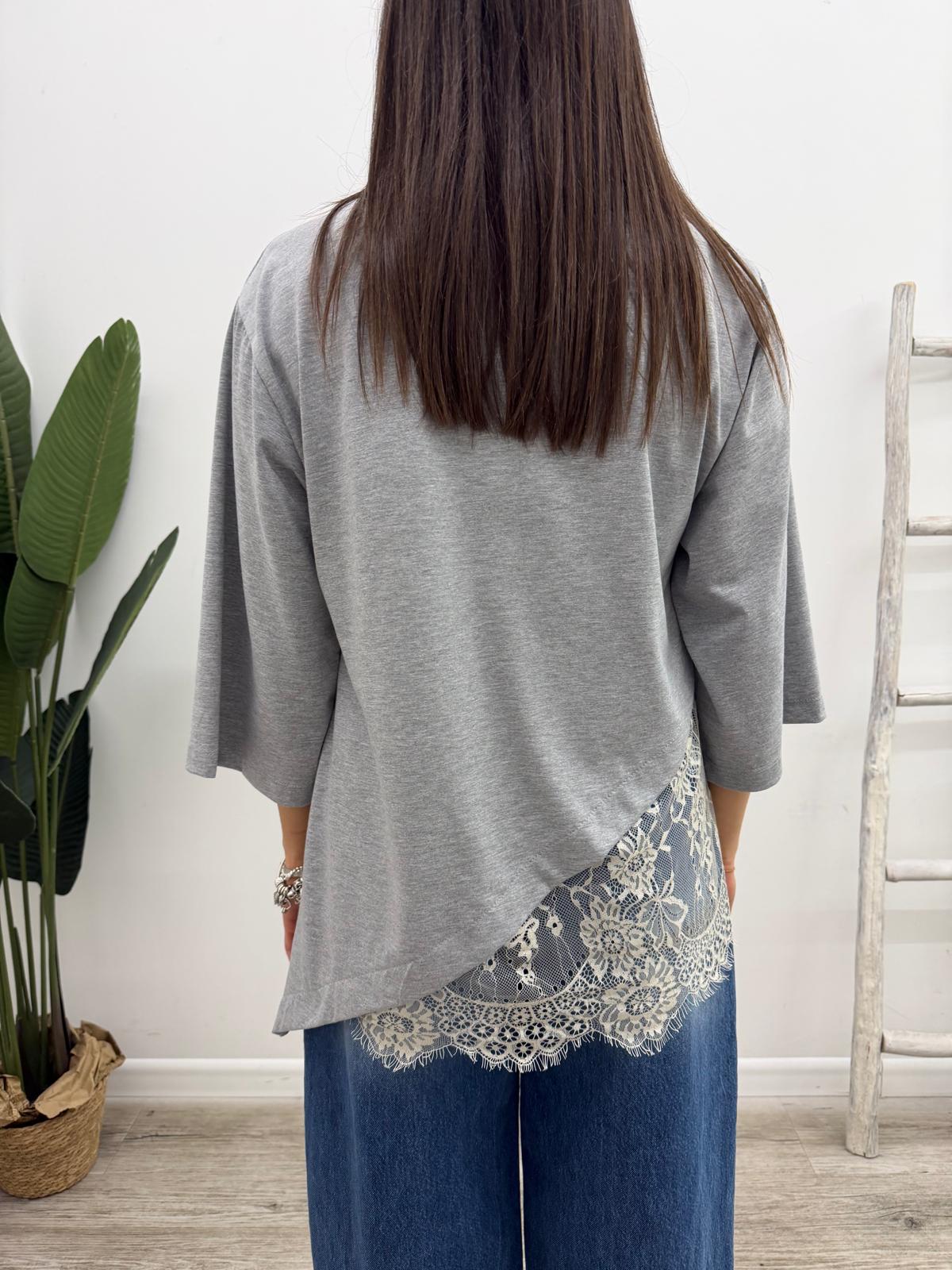 Haveone - Tshirt Obliqua Pizzo