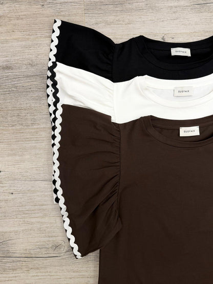 Susy Mix - Tshirt Volant Onde