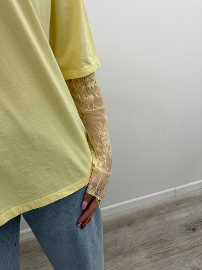 Susy Mix - Tshirt Manica Pizzo
