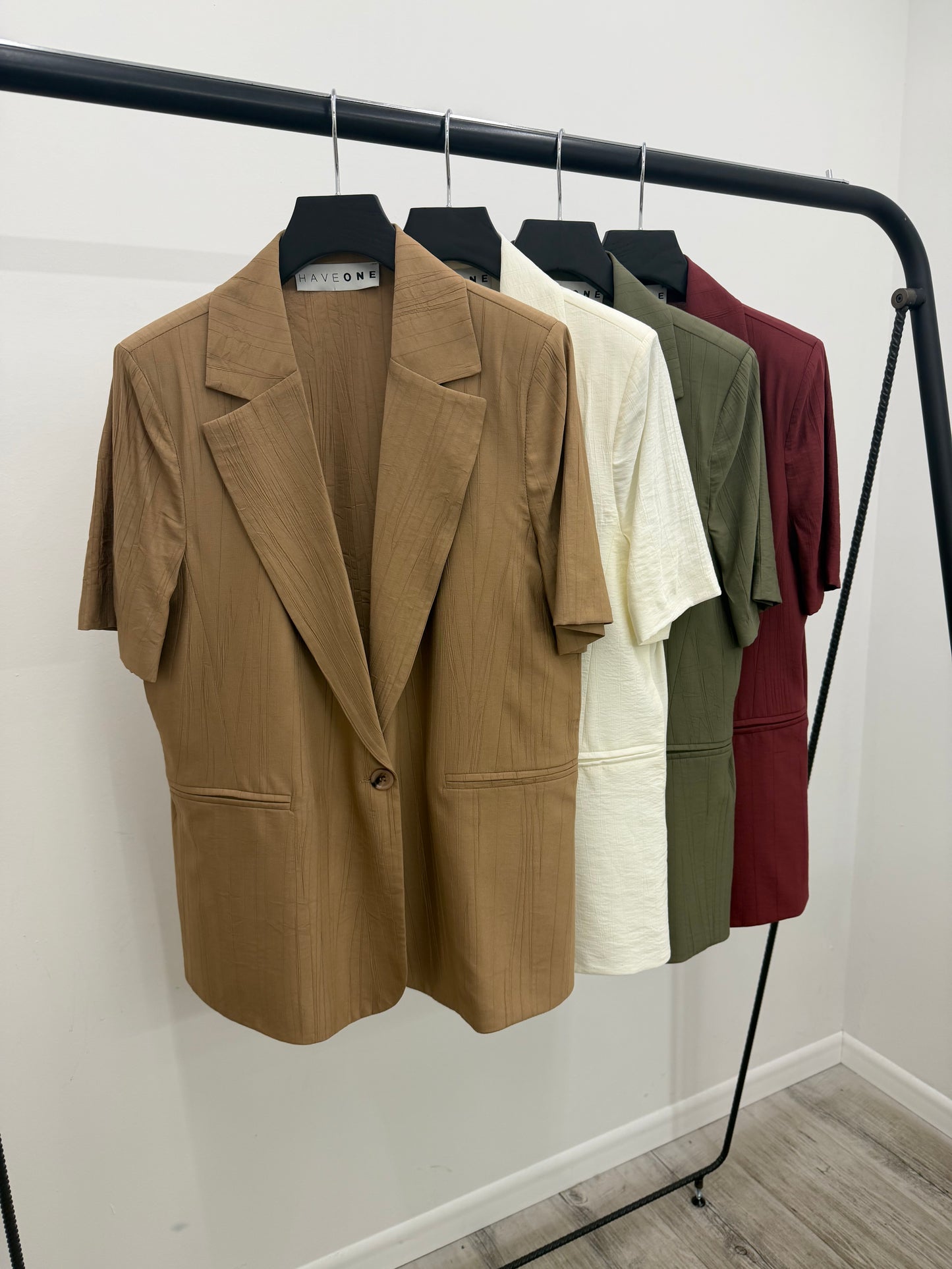 Haveone - Blazer Crinkle Manica Corta