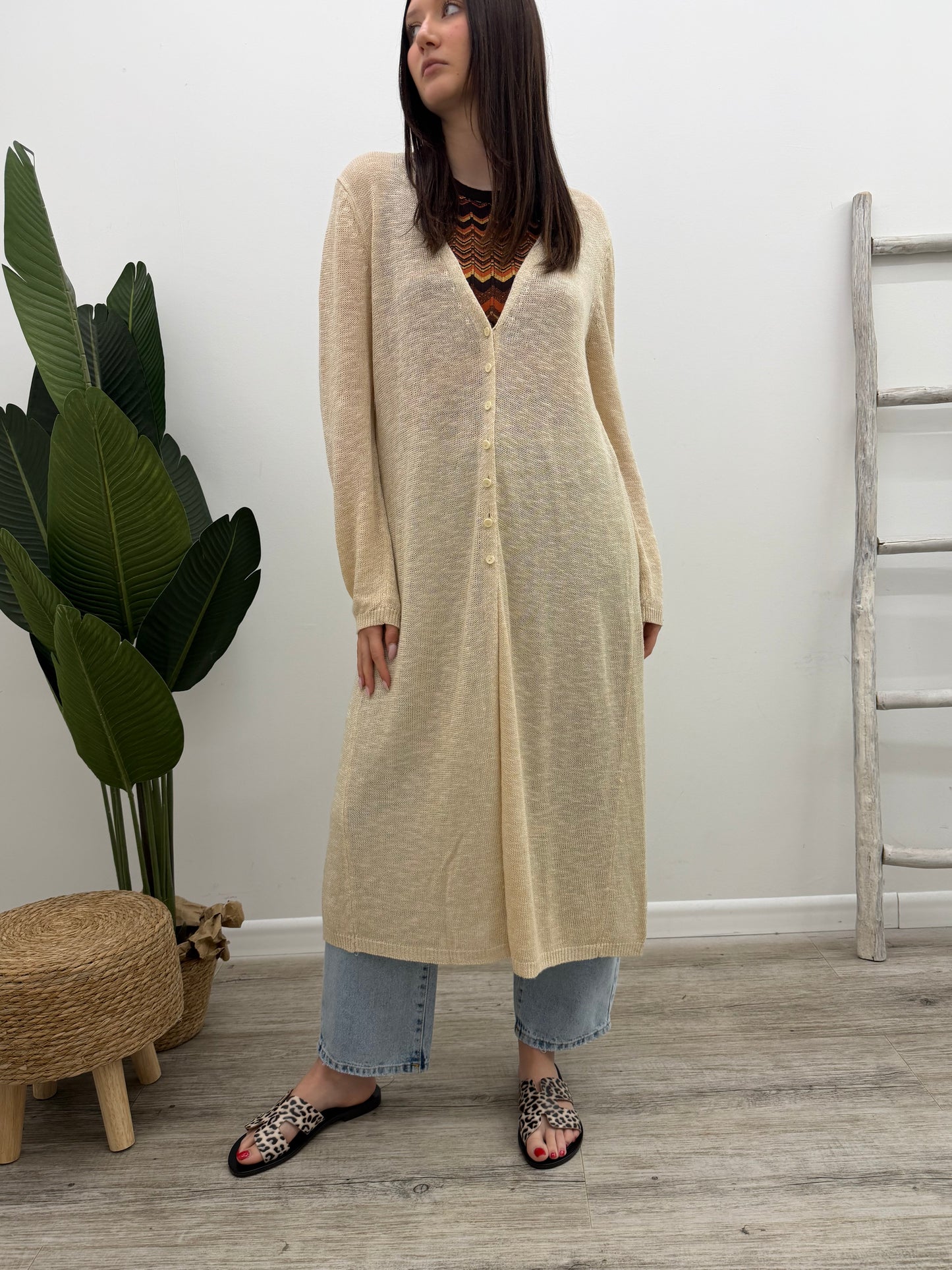 Vicolo - Cardigan Lungo Spacchi