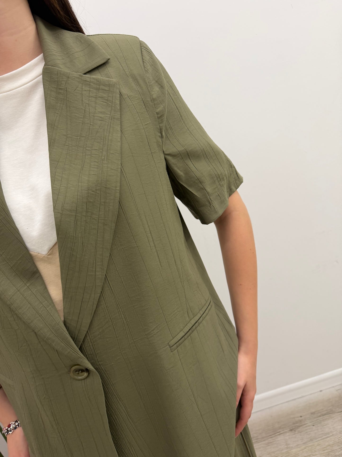 Haveone - Blazer Crinkle Manica Corta