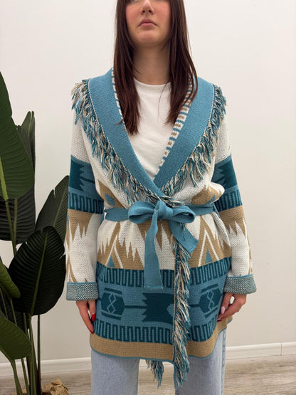 Vicolo - Cardigan Alanui Frangette