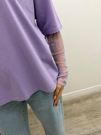 Susy Mix - Tshirt Manica Pizzo