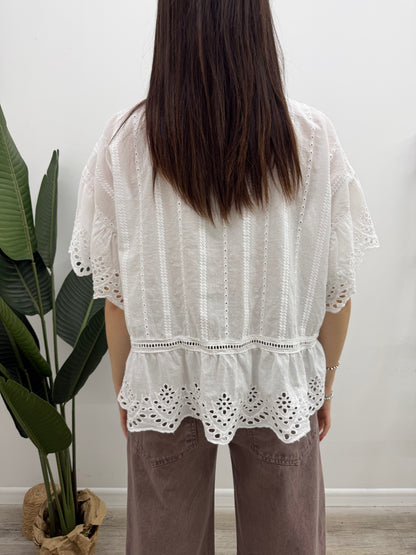 Haveone - Blusa Sangallo Volant