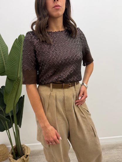 Tensione In - Maglia Traforata Paillettes