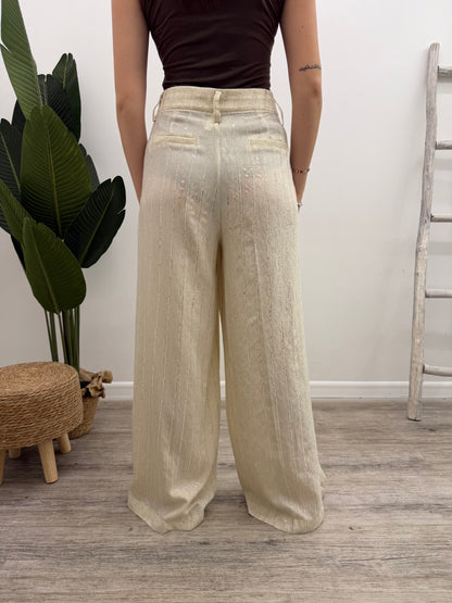 Tensione In - Pantalone Gessato Paillettes