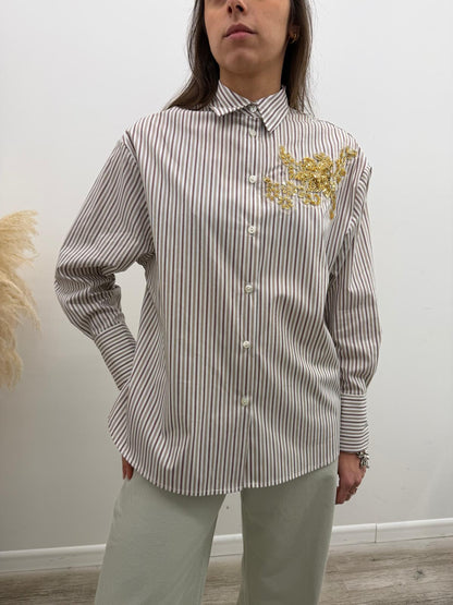 Haveone - Camicia Riga Applicazioni