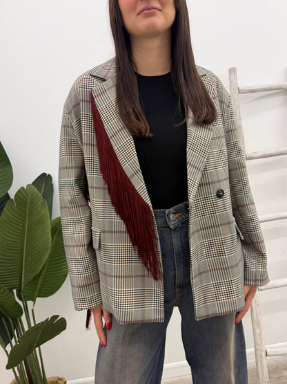 Tensione In - Blazer Frange Bordaux