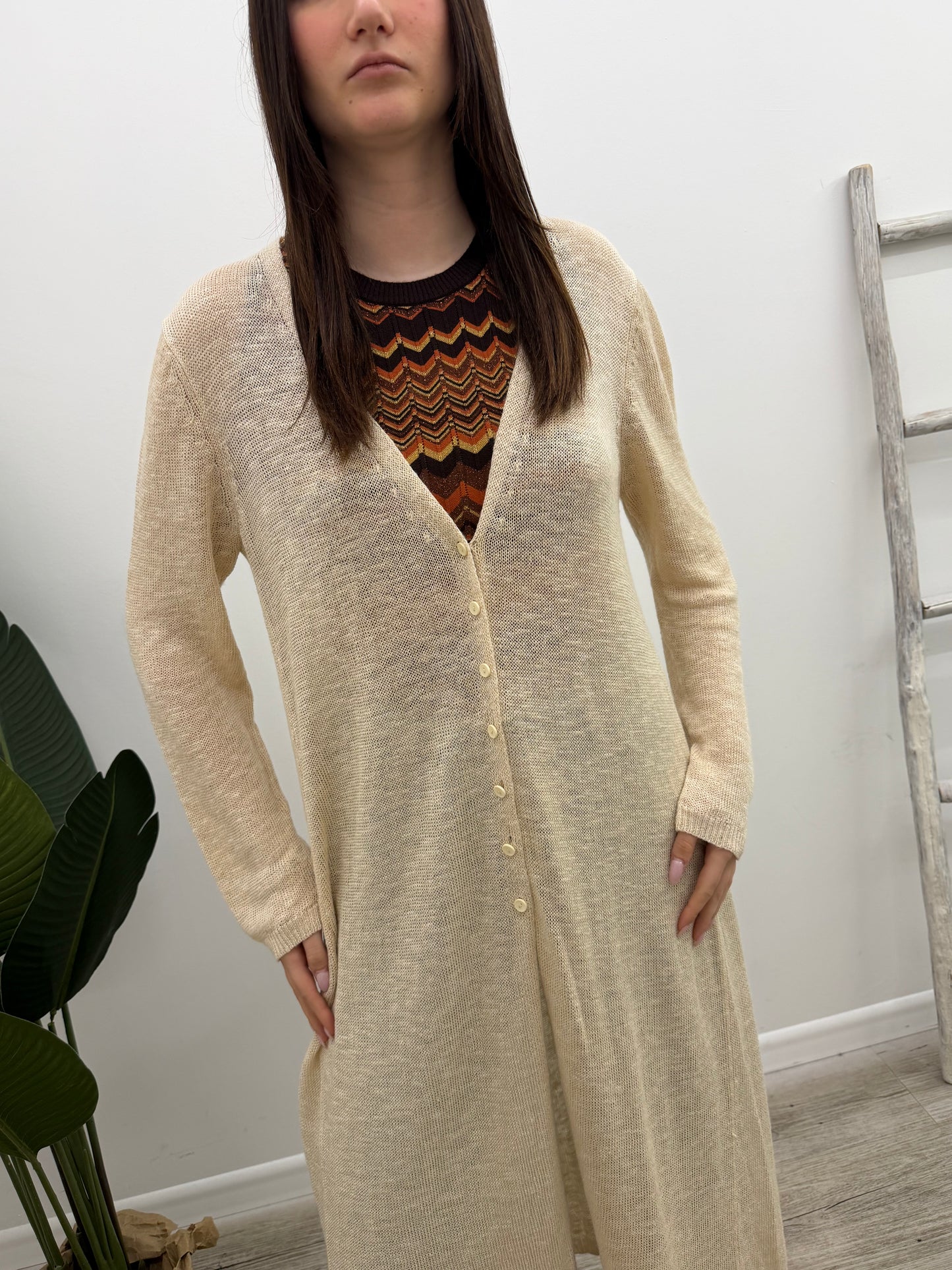 Vicolo - Cardigan Lungo Spacchi