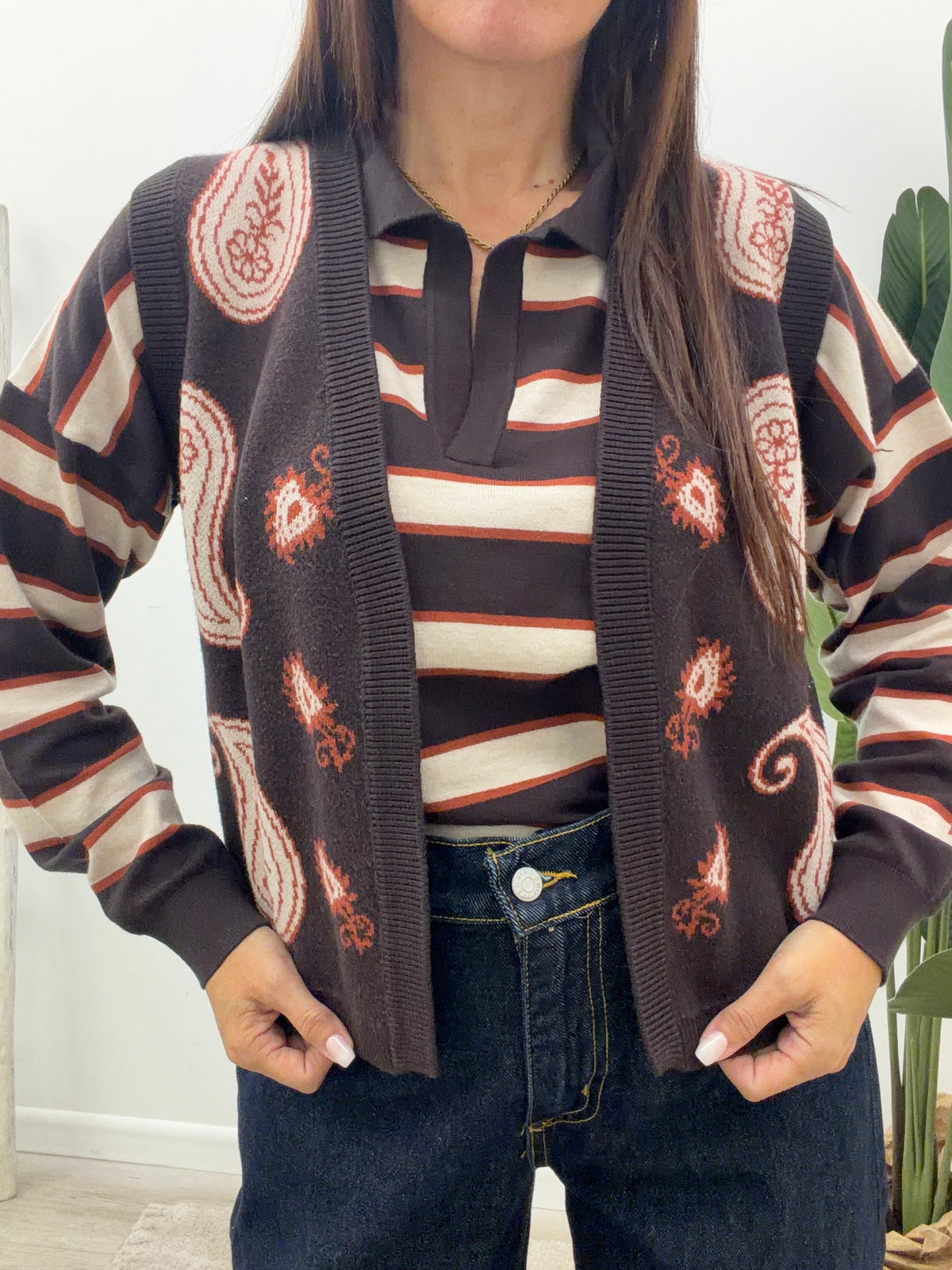 Vicolo - Gilet Paisley