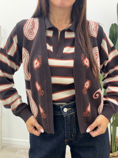 Vicolo - Gilet Paisley