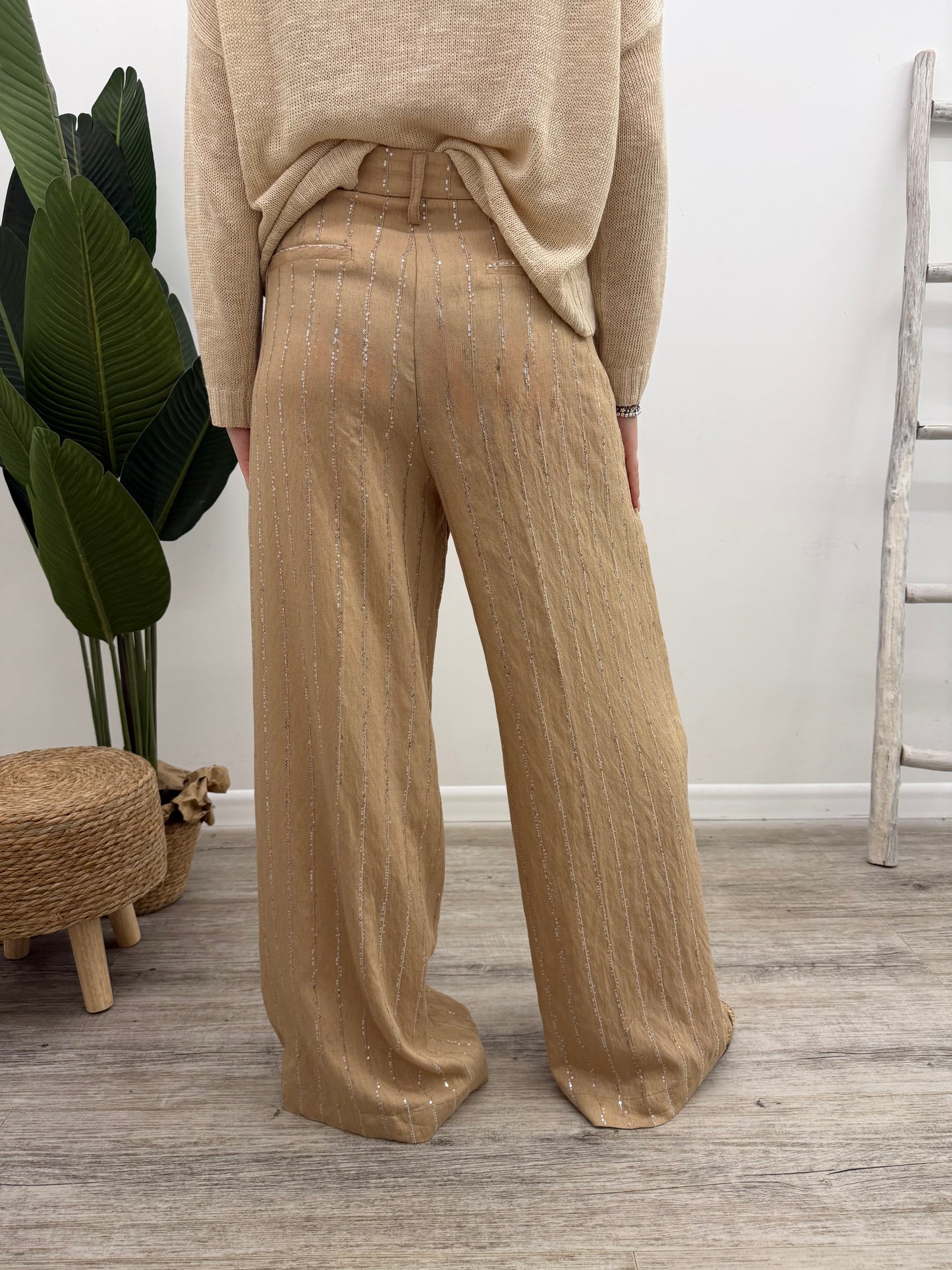 Tensione In - Pantalone Gessato Paillettes