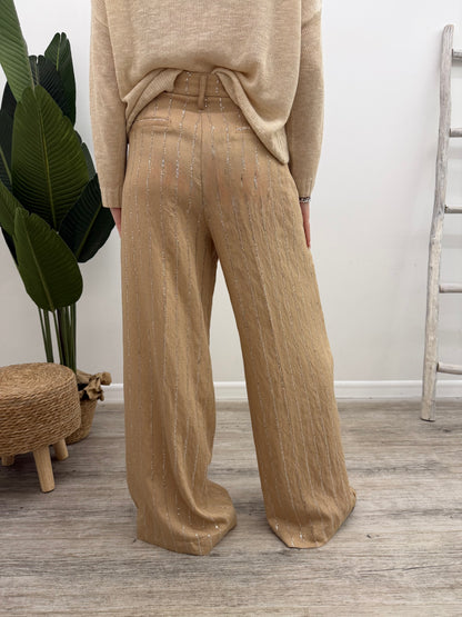 Tensione In - Pantalone Gessato Paillettes