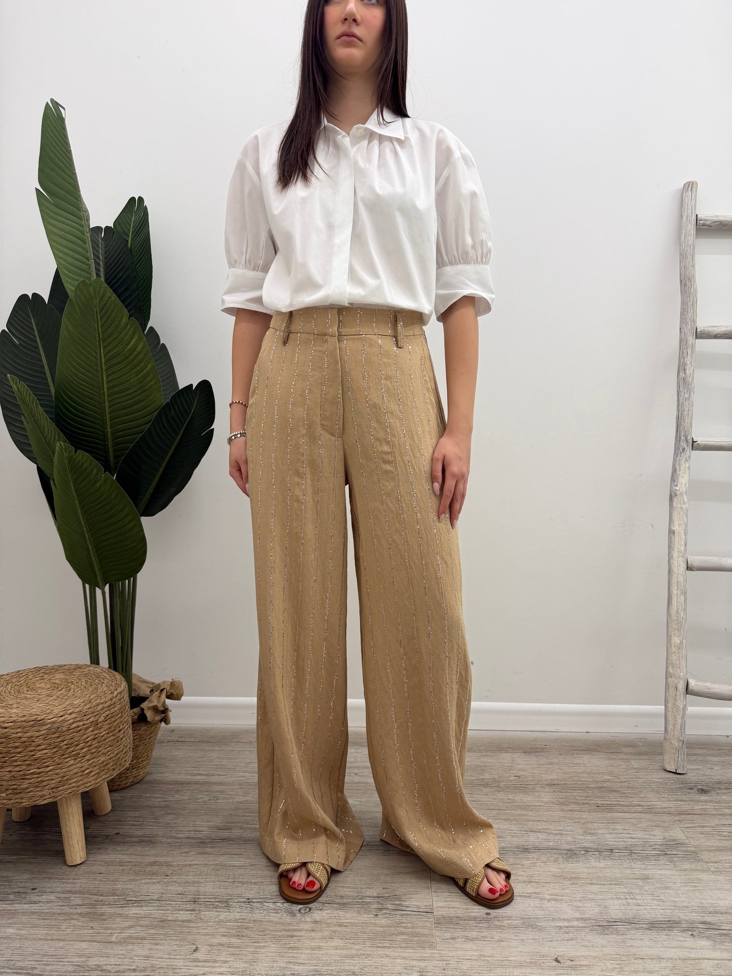 Tensione In - Pantalone Gessato Paillettes
