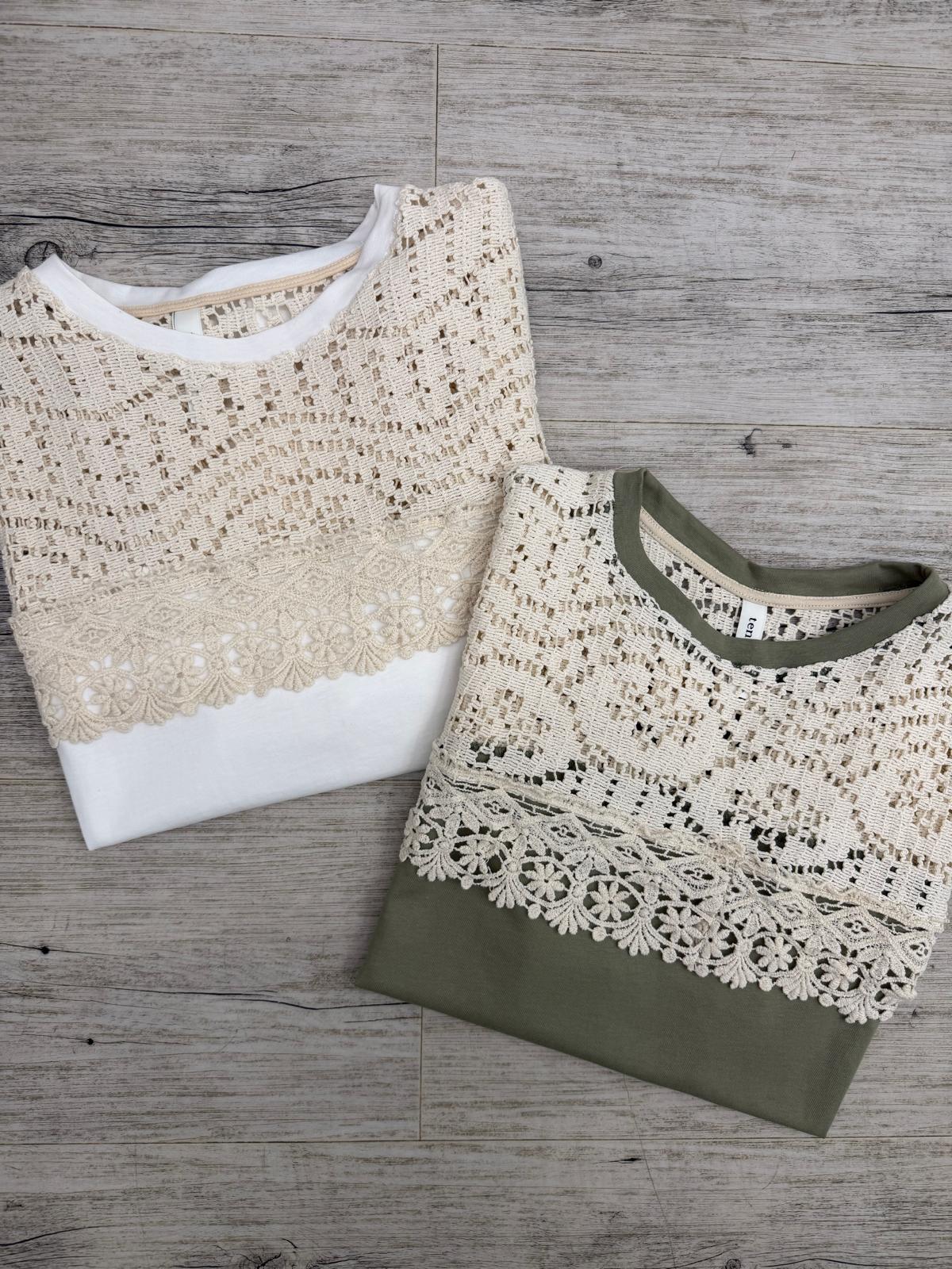 Tensione In - Tshirt Pizzo Ricamo