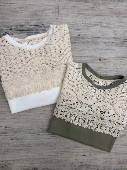 Tensione In - Tshirt Pizzo Ricamo