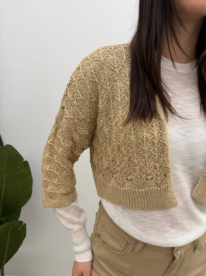 Kontatto - Cardigan Traforato Lurex