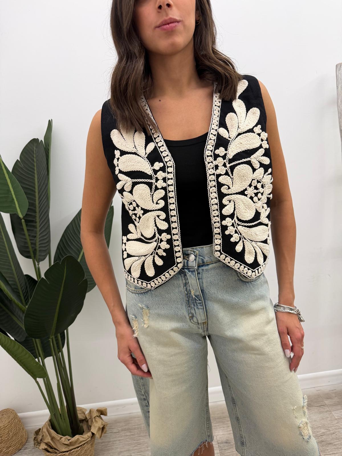 Susy Mix - Gilet Ricamo