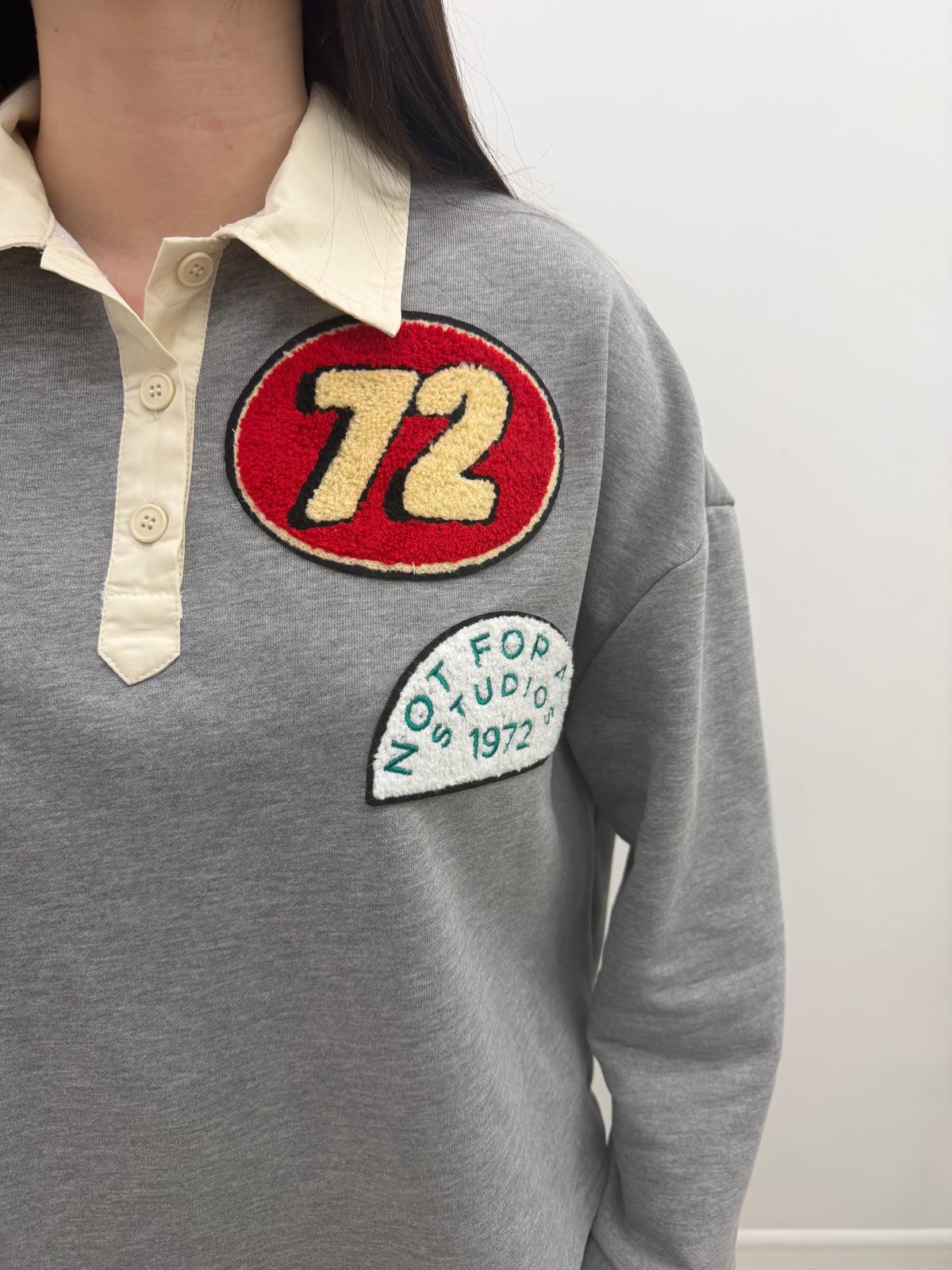 Vicolo - Felpa Polo Patch